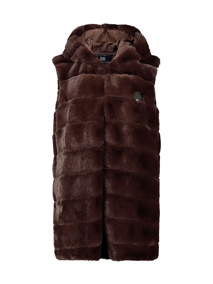 Geographical Norway Kamizelka polarowa "Uphemere" w kolorze brązowym rozmiar: M