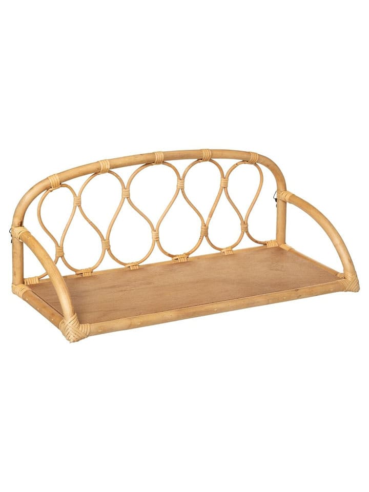 WellHome for Kids Regał ścienny "Retro" w kolorze beżowym - 57 x 24 x 23 cm rozmiar: onesize