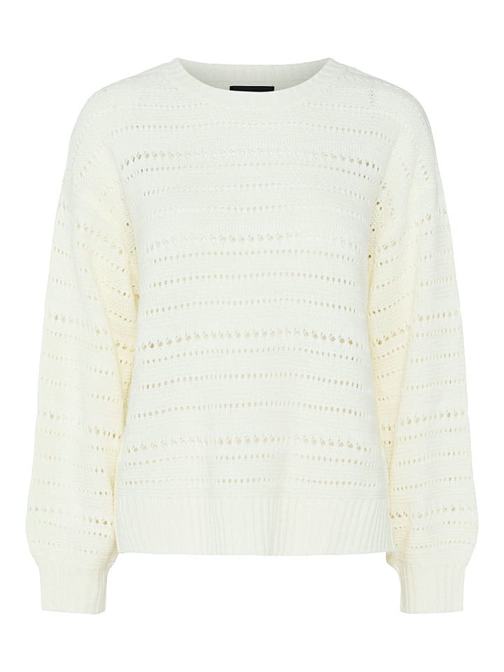 Pieces Sweter "Molly" w kolorze kremowym rozmiar: S