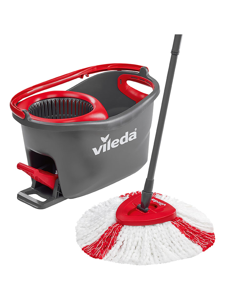 Vileda Zestaw "Turbo" w kolorze czarno-czerwonym do mycia podłóg rozmiar: onesize