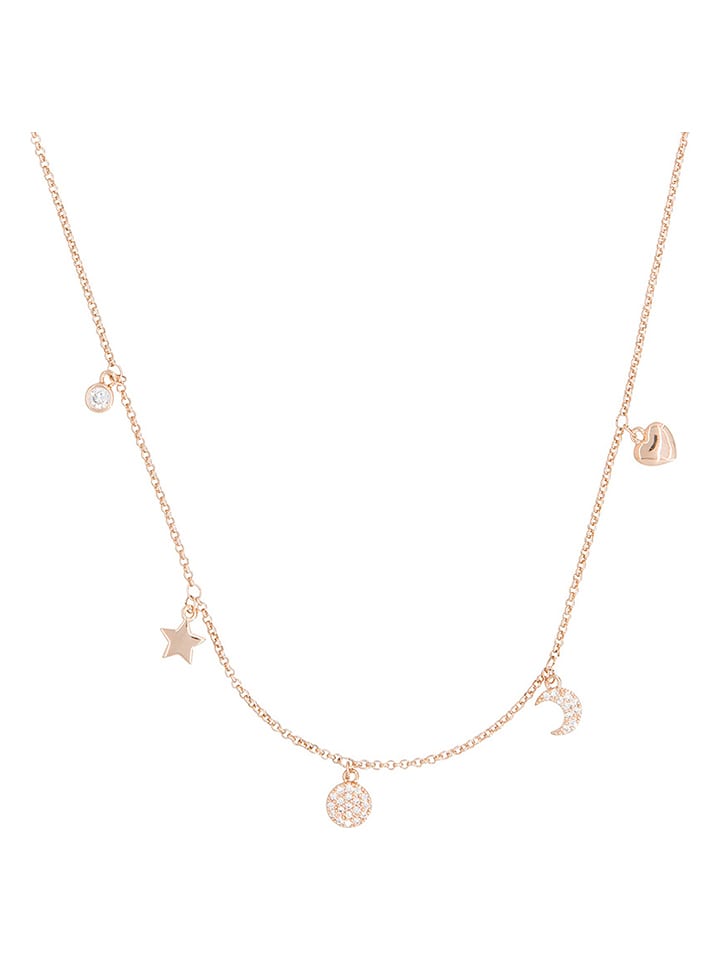 U.S. Polo Assn. Pozłacany naszyjnik z elementami ozdobnymi - dł. 36 cm rozmiar: onesize