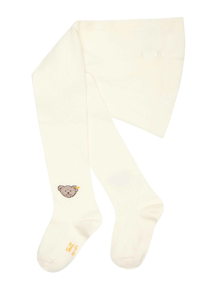 Steiff Rajstopy w kolorze kremowym rozmiar: 104