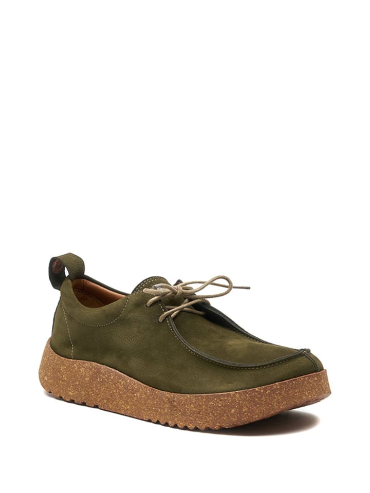 Comfortfusse Skórzane trzewiki w kolorze oliwkowym rozmiar: 40