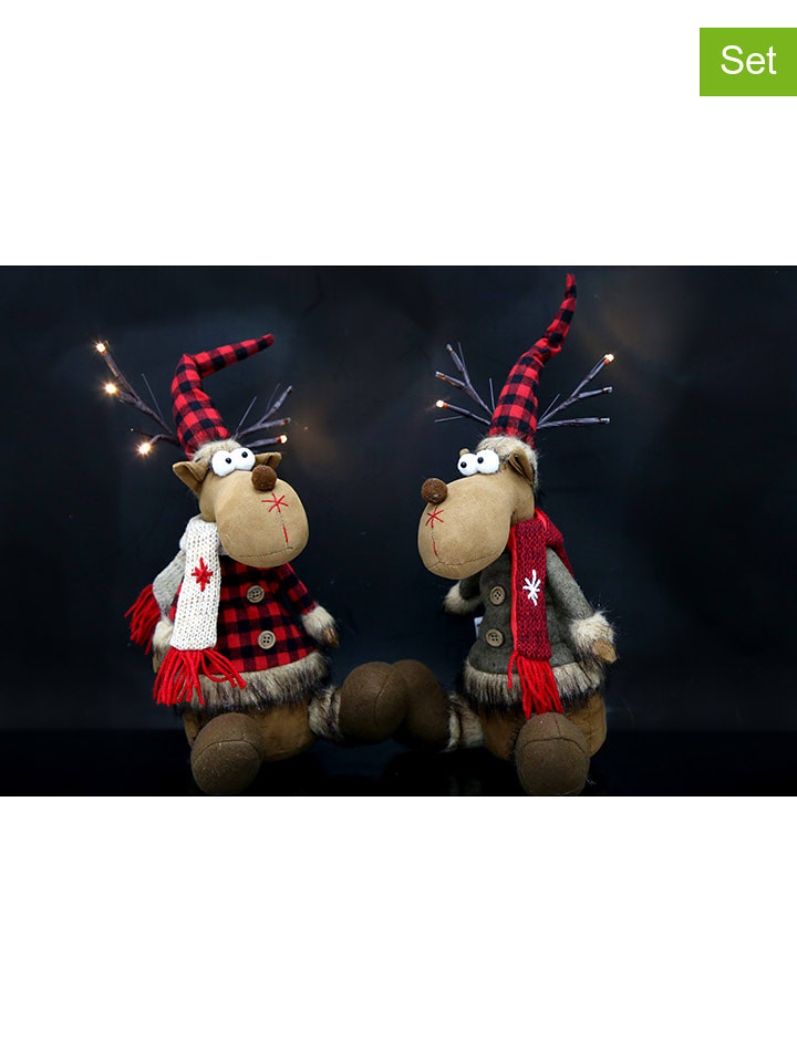 SiL Interiors Lampa dekoracyjna w kolorze brązowo-czerwonym - wys. 19 cm (produkt niespodzianka) rozmiar: onesize