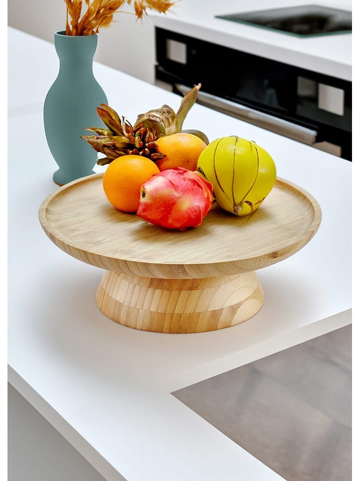 Violeta Home Talerz w kolorze beżowym do serwowania - wys. 10 x Ø 28 cm rozmiar: onesize