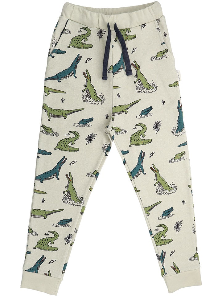 Walkiddy Spodnie dresowe w kolorze beżowym rozmiar: 98