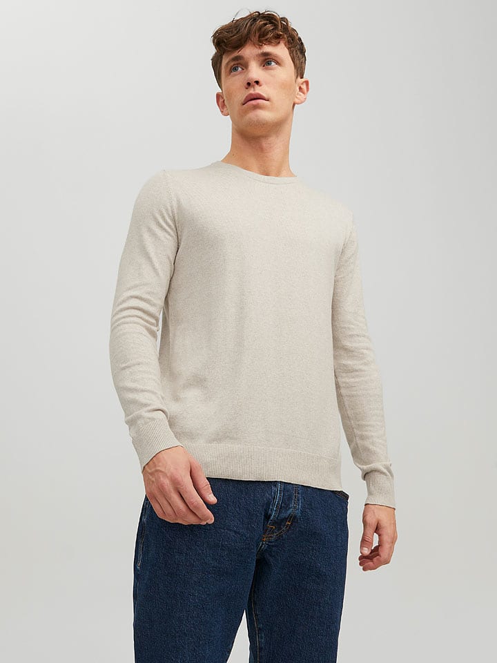 Jack & Jones Sweter w kolorze kremowym rozmiar: XXL