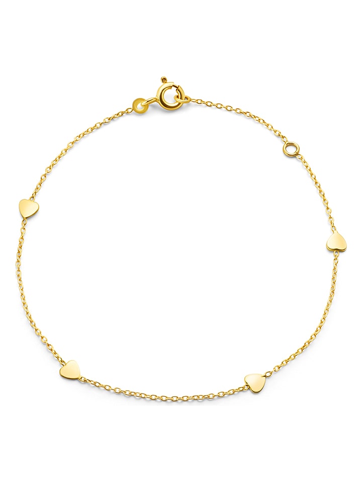 Revoni Złota bransoletka z elementami ozdobnymi rozmiar: onesize