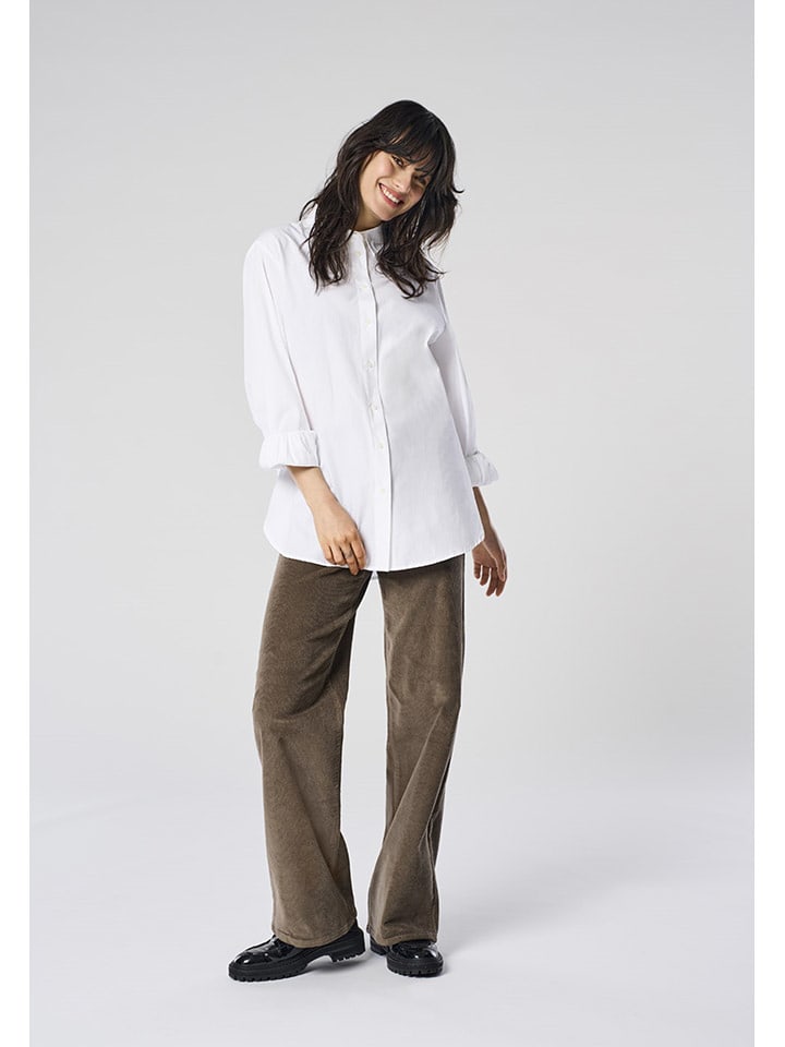 ONLY Spodnie sztruksowe w kolorze brązowym rozmiar: 40/L32