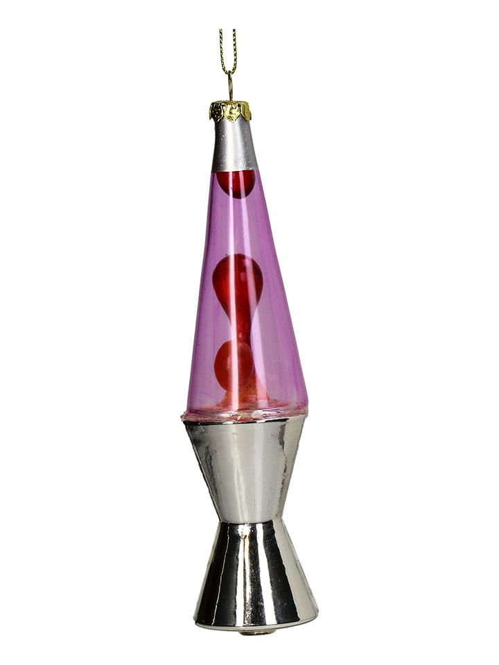 Kersten Ozdoba choinkowa "Lava Lamp" w kolorze różowym - wys. 11,4 cm rozmiar: onesize