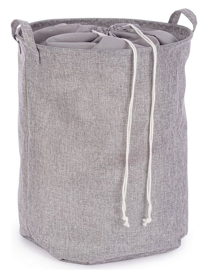 Bizzotto Kosz "Ryder" w kolorze jasnoszarym na pranie - wys. 48 x Ø 40 cm rozmiar: onesize