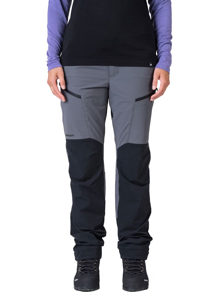 Hannah Spodnie funkcyjne "Torga" w kolorze szaro-antracytowym rozmiar: 36