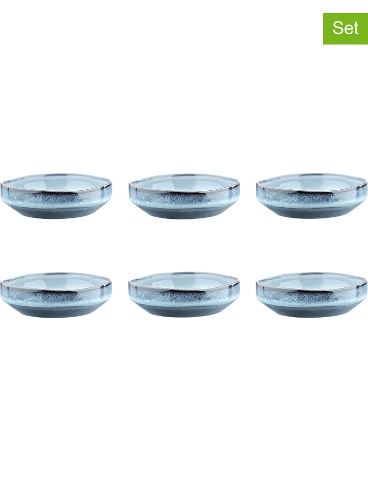 Björn Miski śniadaniowe (6 szt.) "Genesis" w kolorze niebieskim - Ø 17 cm rozmiar: onesize