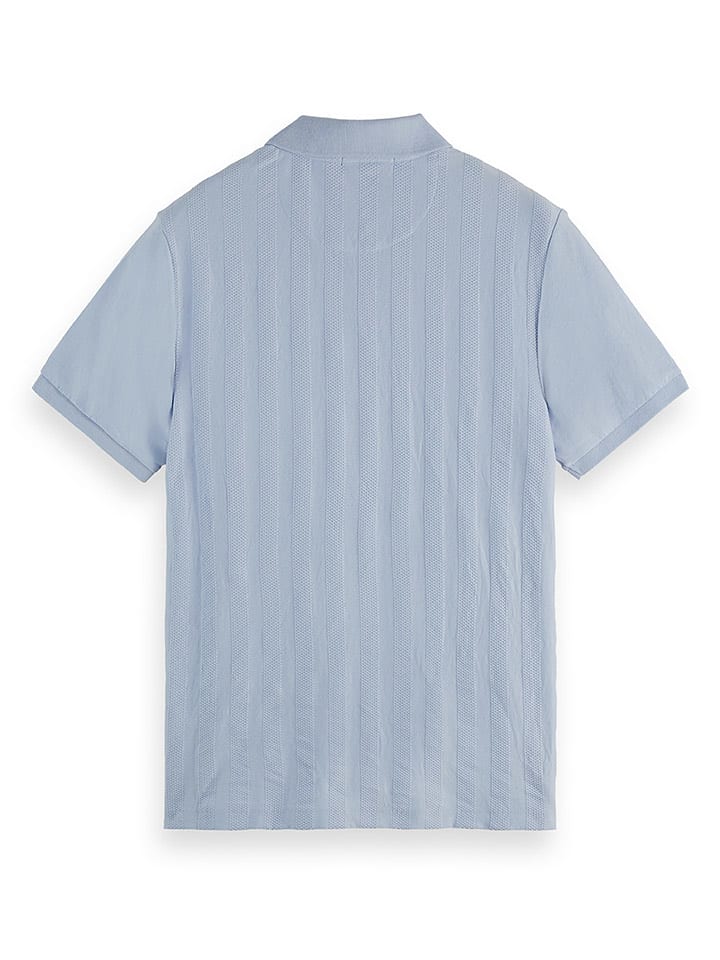 Scotch & Soda Koszulka polo w kolorze błękitnym rozmiar: S