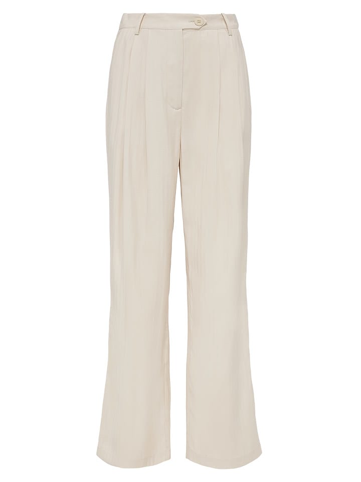 LeGer Spodnie "Edina" w kolorze kremowym rozmiar: 38