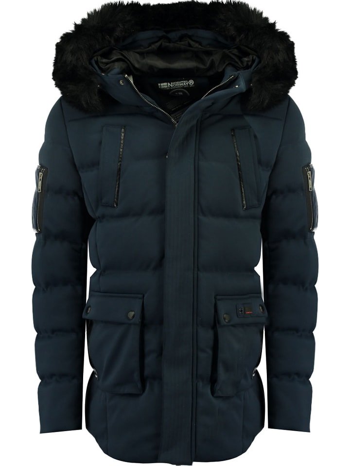 Geographical Norway Parka zimowa "Bob" w kolorze granatowym rozmiar: XXL