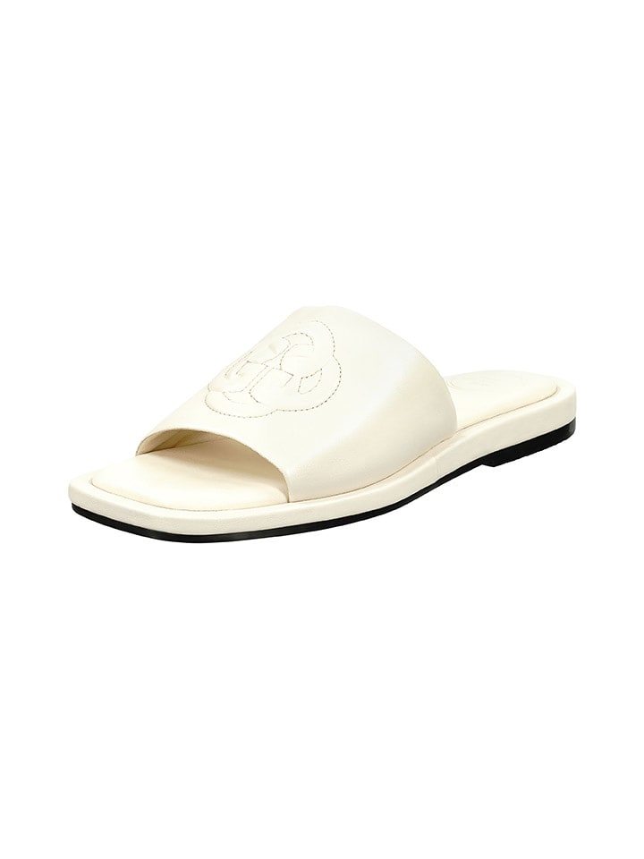 GANT Footwear Skórzane klapki "Khiara" w kolorze białym rozmiar: 41