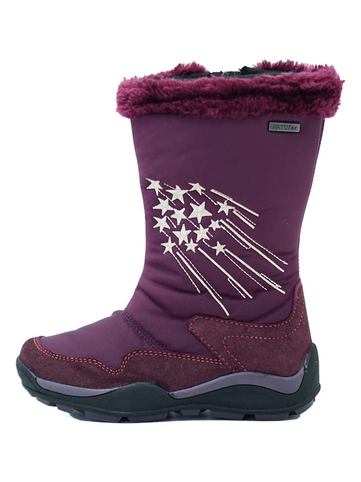 El Naturalista Skórzane kozaki zimowe w kolorze bordowym rozmiar: 33