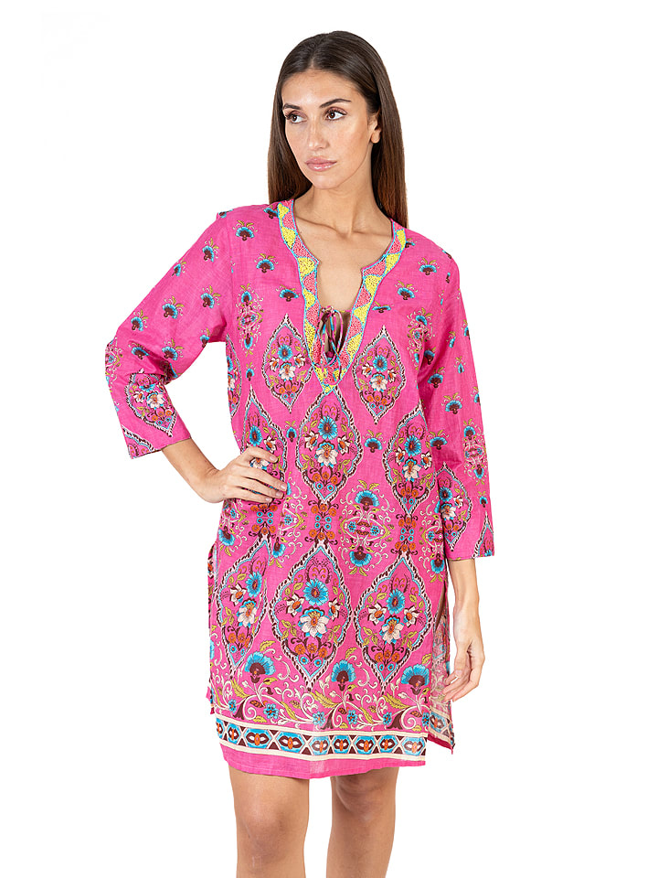 Isla Bonita by SIGRIS Sukienka w kolorze różowym rozmiar: L