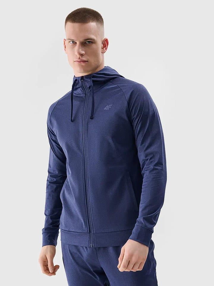 4F Bluza w kolorze niebieskim rozmiar: M