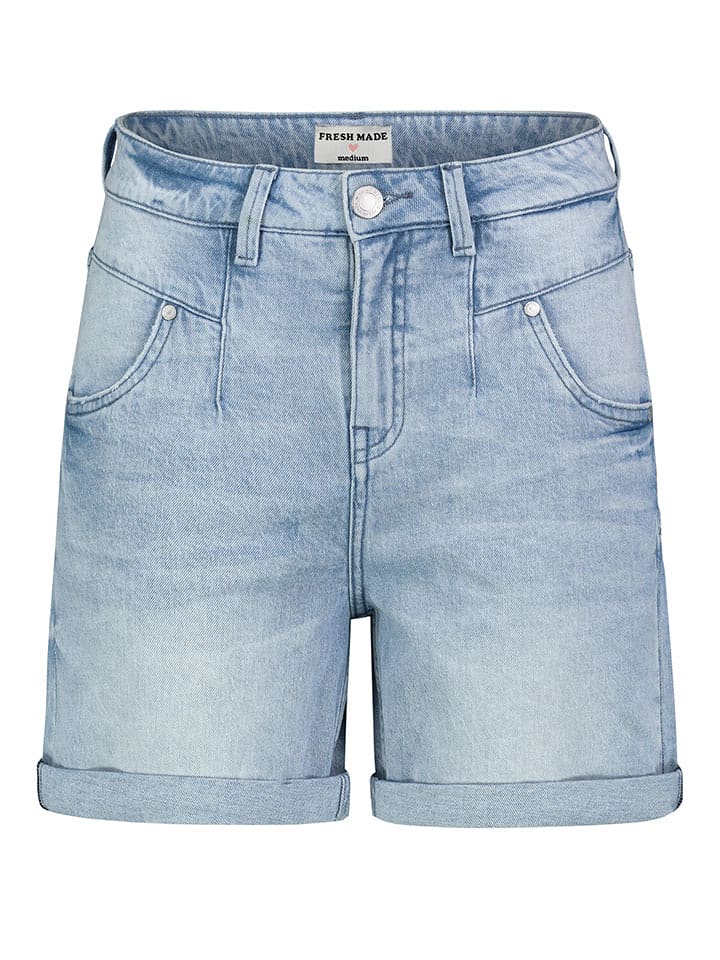 Fresh Made Bermudy dżinsowe w kolorze błękitnym rozmiar: S