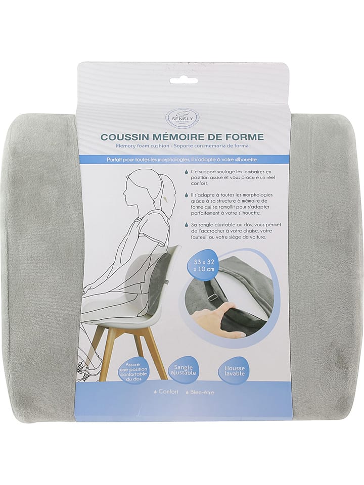 The Home Deco Kids Poduszka piankowa w kolorze szarym na krzesło - 33 x 32 cm rozmiar: onesize