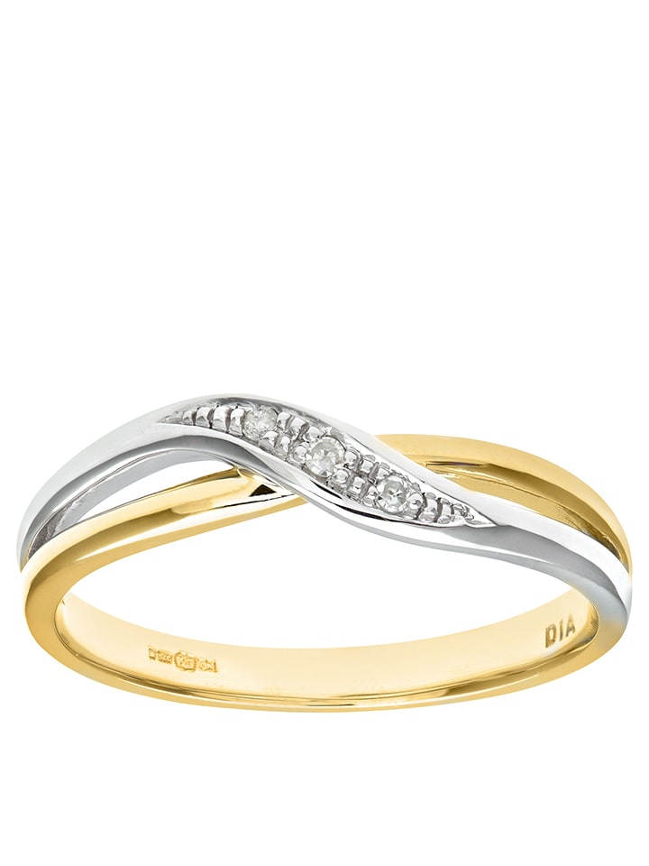 Revoni Złoty pierścionek z diamentami rozmiar: 49