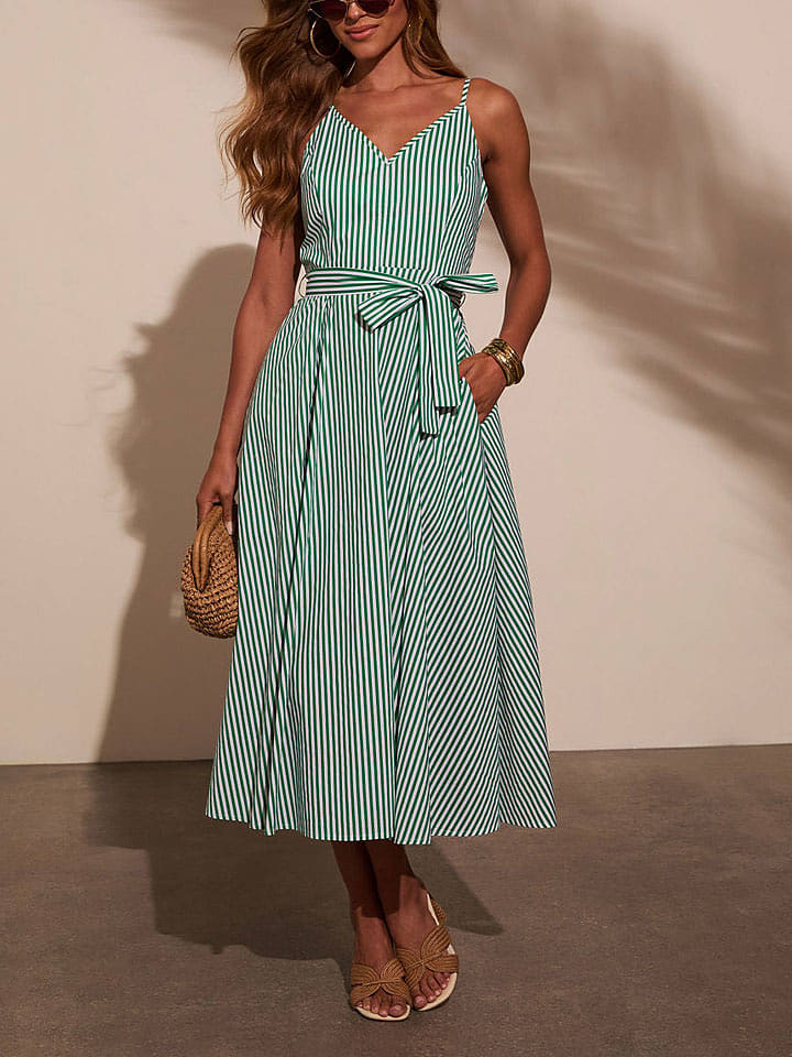 LA Angels Sukienka w kolorze zielono-białym rozmiar: XL