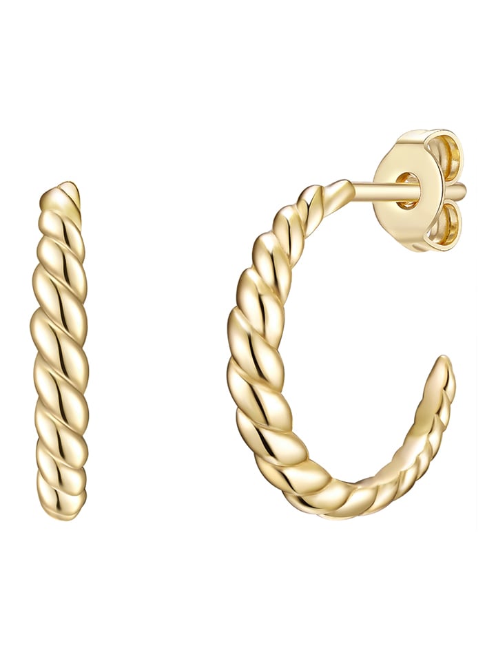 Lulu & Jane Pozłacane kolczyki-półkreole rozmiar: onesize