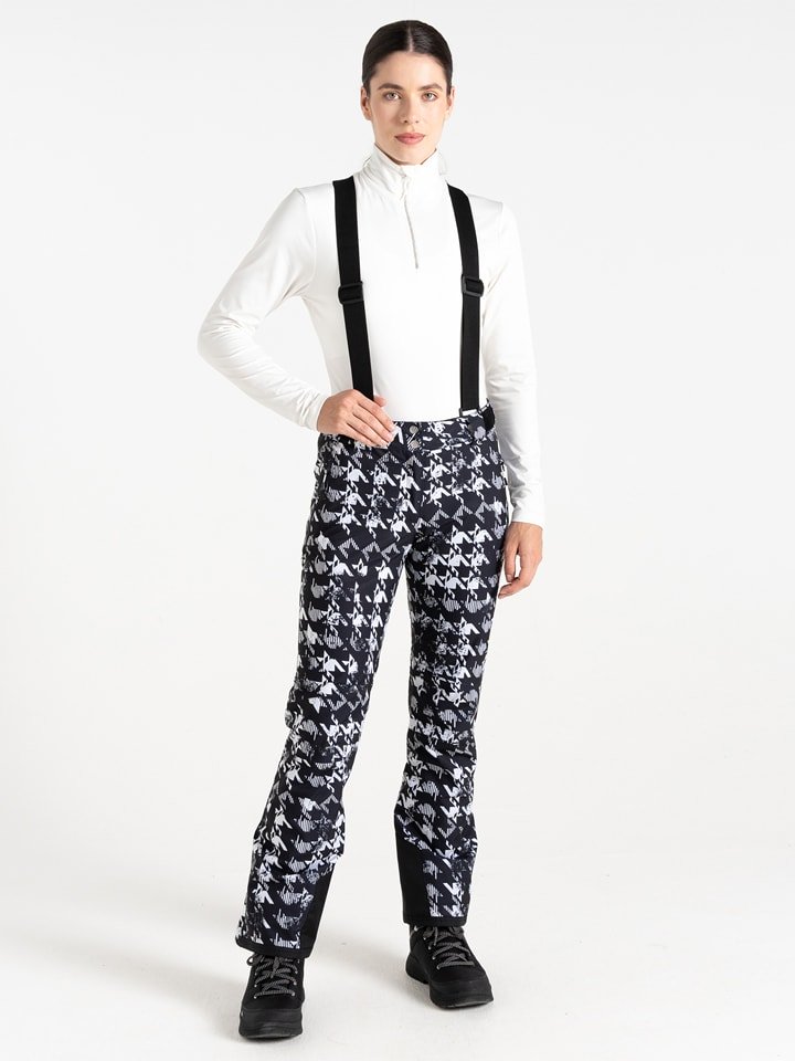 Dare 2b Spodnie narciarskie "Diminish" w kolorze czarno-białym rozmiar: 38