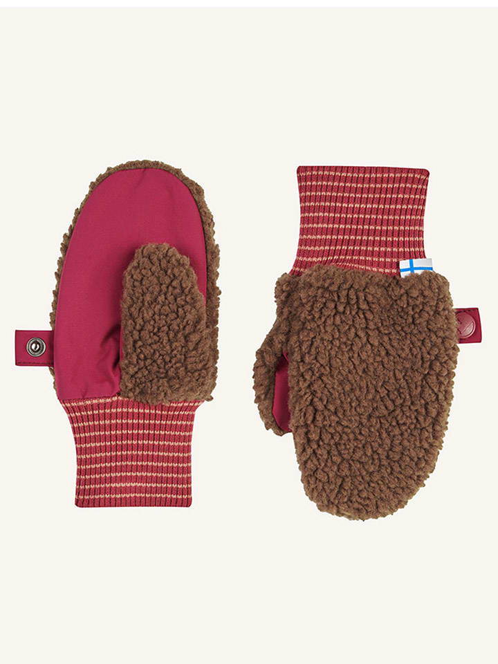 finkid Rękawiczki funkcyjne "Nupujussi Teddy" w kolorze brązowym rozmiar: 62-80