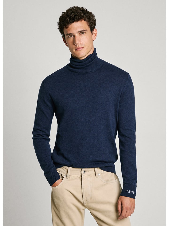 Pepe Jeans Sweter "New Andre" w kolorze granatowym rozmiar: S