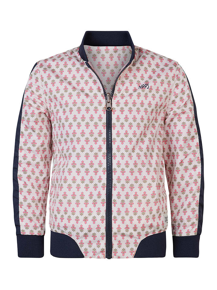 Noppies Dwustronna kurtka przejściowa "Paducah" w kolorze kremowym ze wzorem rozmiar: 122