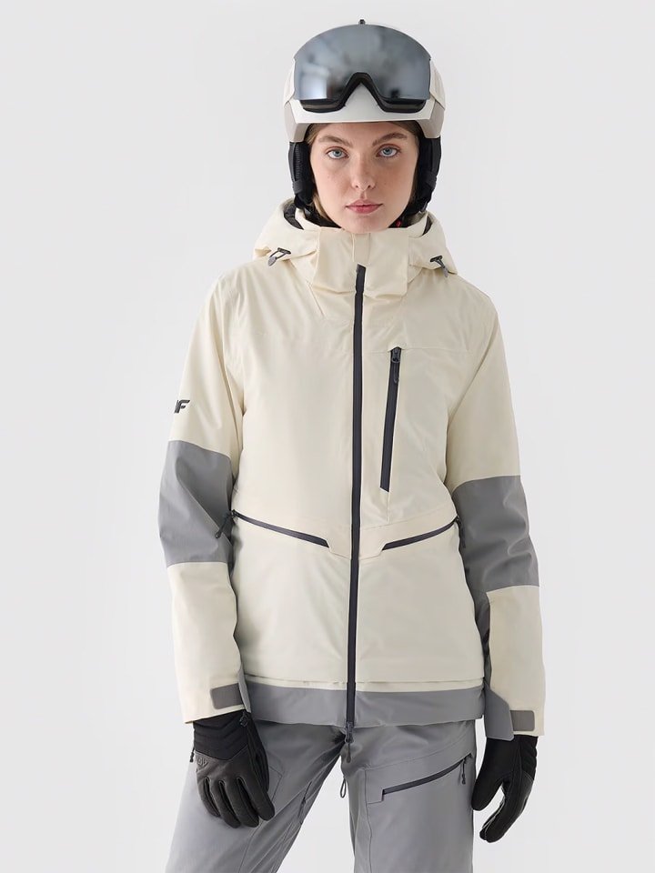 4F Kurtka narciarska w kolorze kremowym rozmiar: XXL