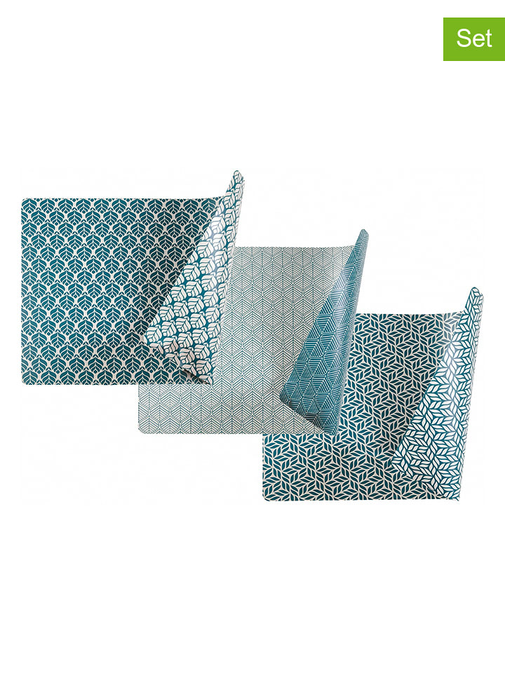 Villa d´Este Podkładki stołowe (6 szt.) "Bali" w kolorze morskim - 45 x 30 cm rozmiar: onesize