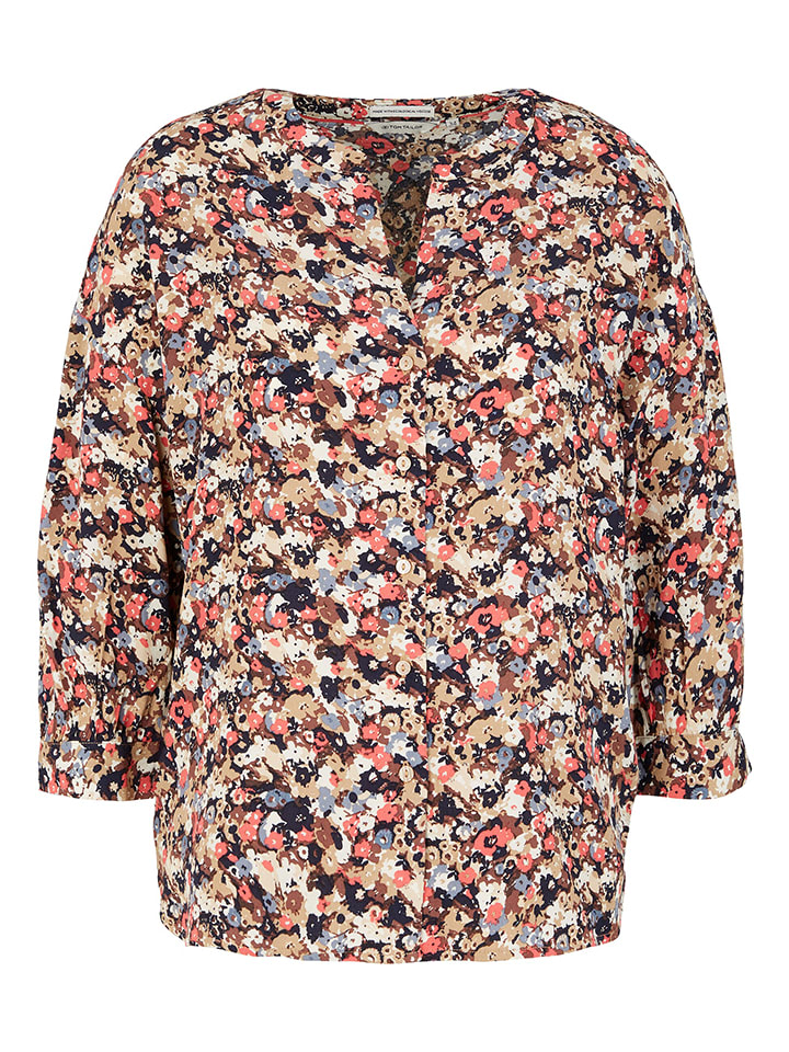 Tom Tailor Bluzka w kolorze beżowym rozmiar: 36