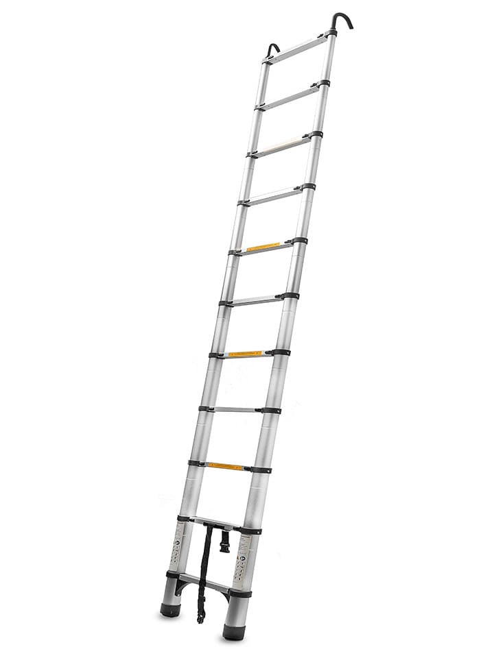 InnovaGoods Drabina teleskopowa w kolorze srebrno-czarnym - 9 x 48 x 320 cm rozmiar: onesize