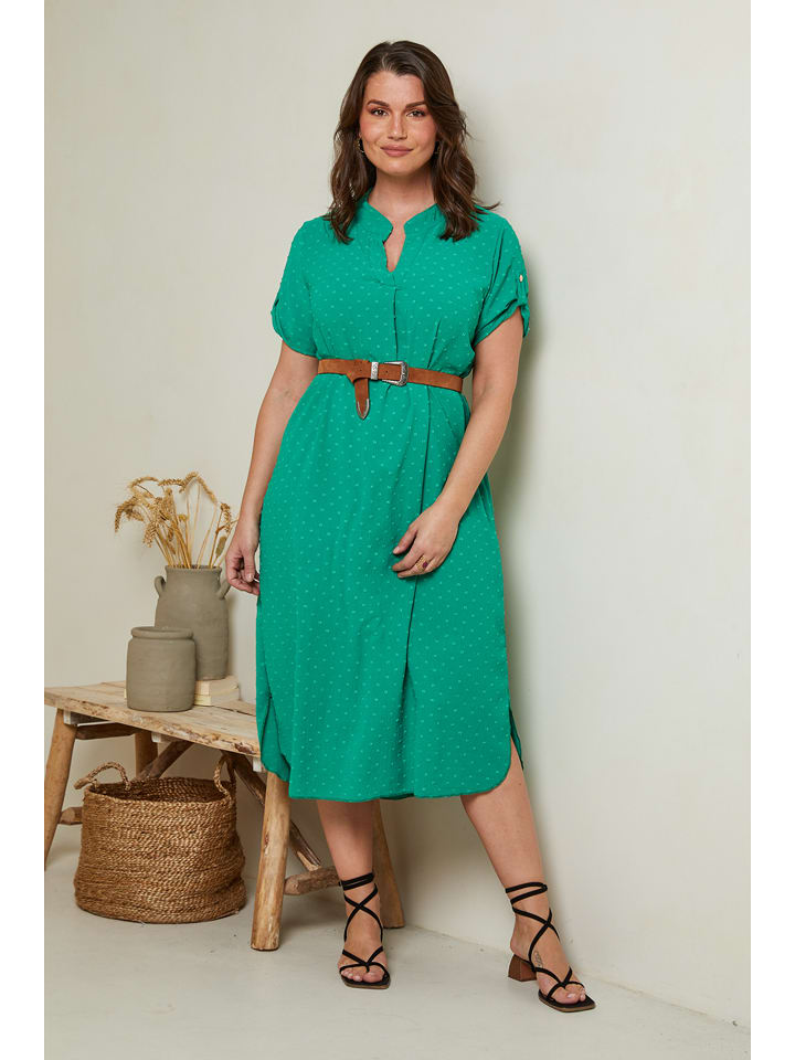 Curvy Lady Sukienka w kolorze zielonym rozmiar: 48/50