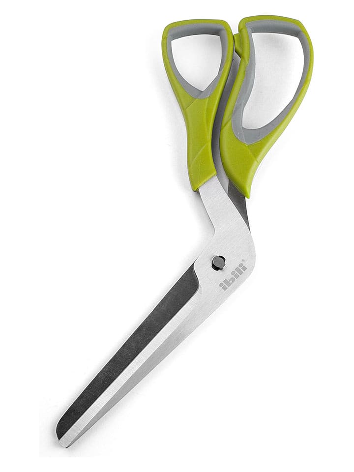 Ibili Nożyczki w kolorze srebrno-zielonym do pizzy - dł. 27,5 cm rozmiar: onesize