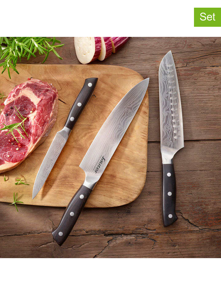 Sauter 3-częściowy zestaw noży w kolorze brązowym rozmiar: onesize