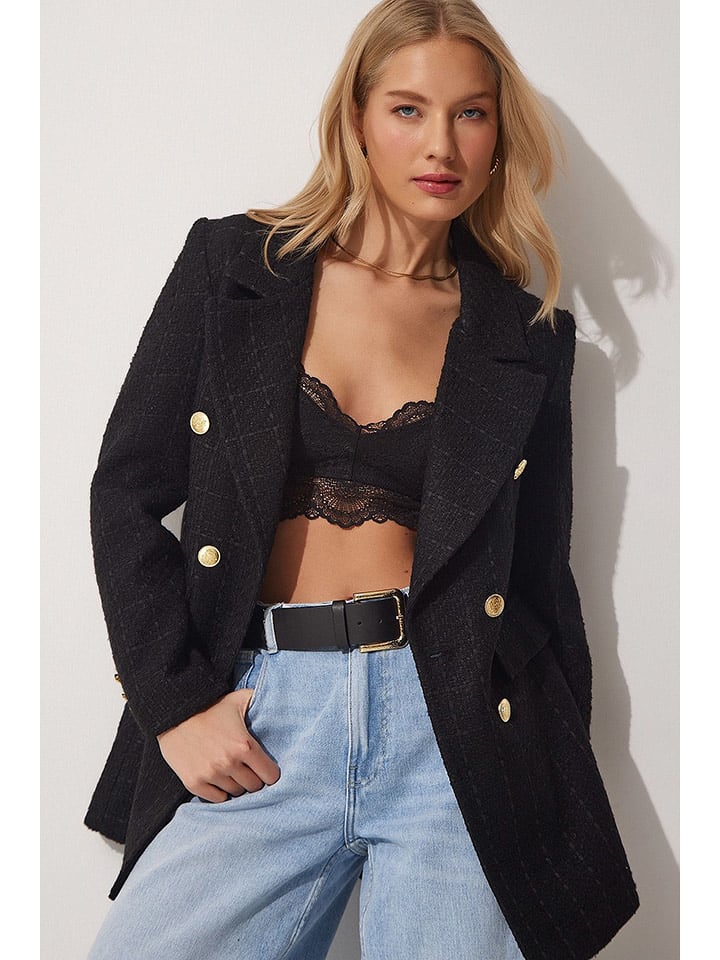 Happiness Istanbul Blezer w kolorze czarnym rozmiar: 38