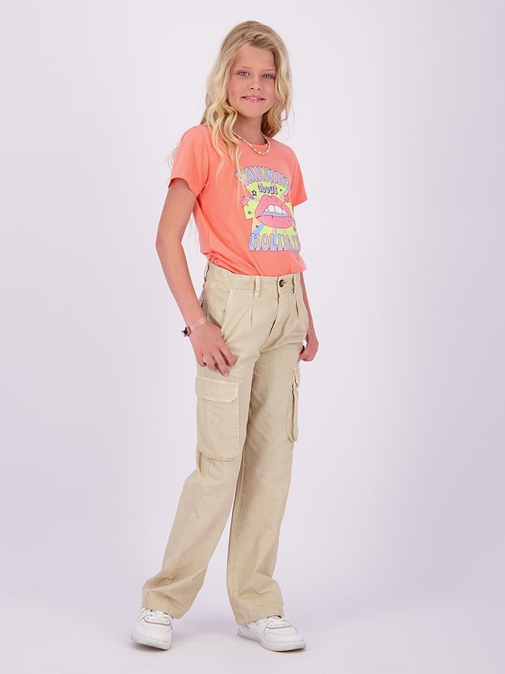 Vingino Bojówki "Shanna" w kolorze beżowym rozmiar: 152