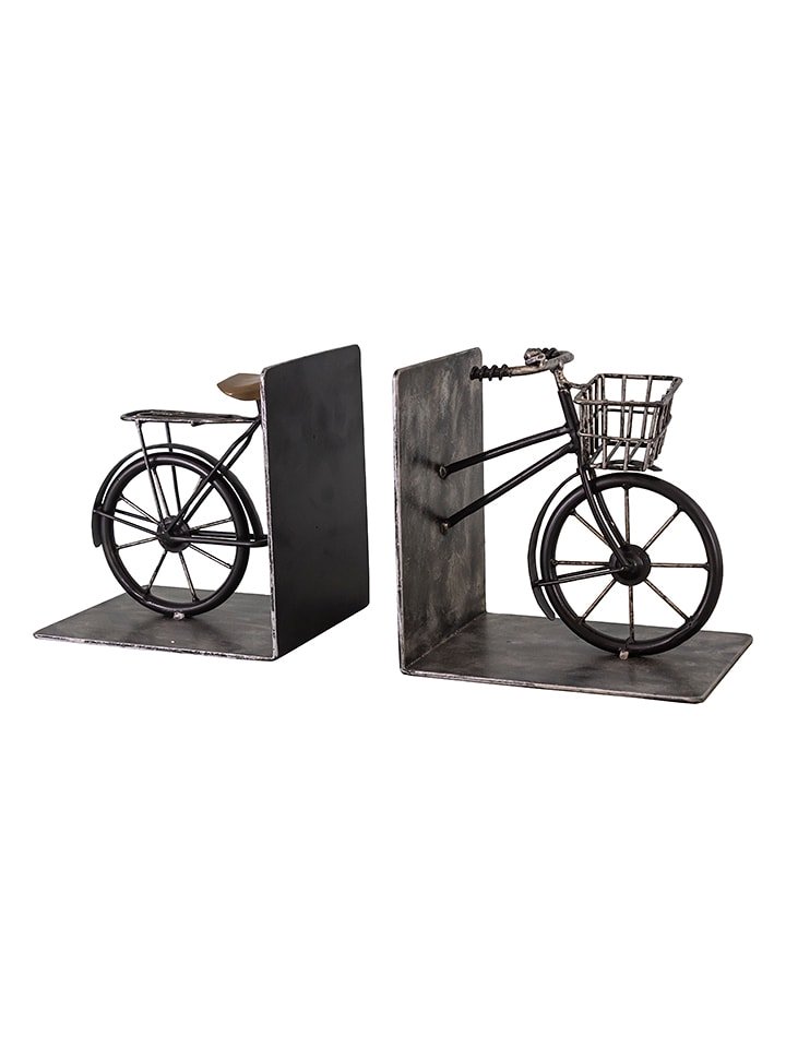 Anticline Podpórki w kolorze czarnym do książek - 31 x 15 x 12 cm rozmiar: onesize