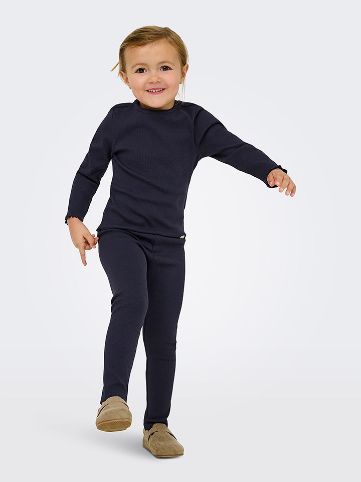 KIDS ONLY Legginsy "Trinny" w kolorze granatowym rozmiar: 116