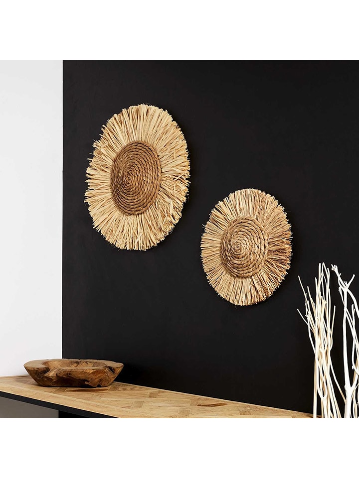 Ethnical Life Dekoracja ścienna w kolorze brązowym - Ø 26 cm rozmiar: onesize