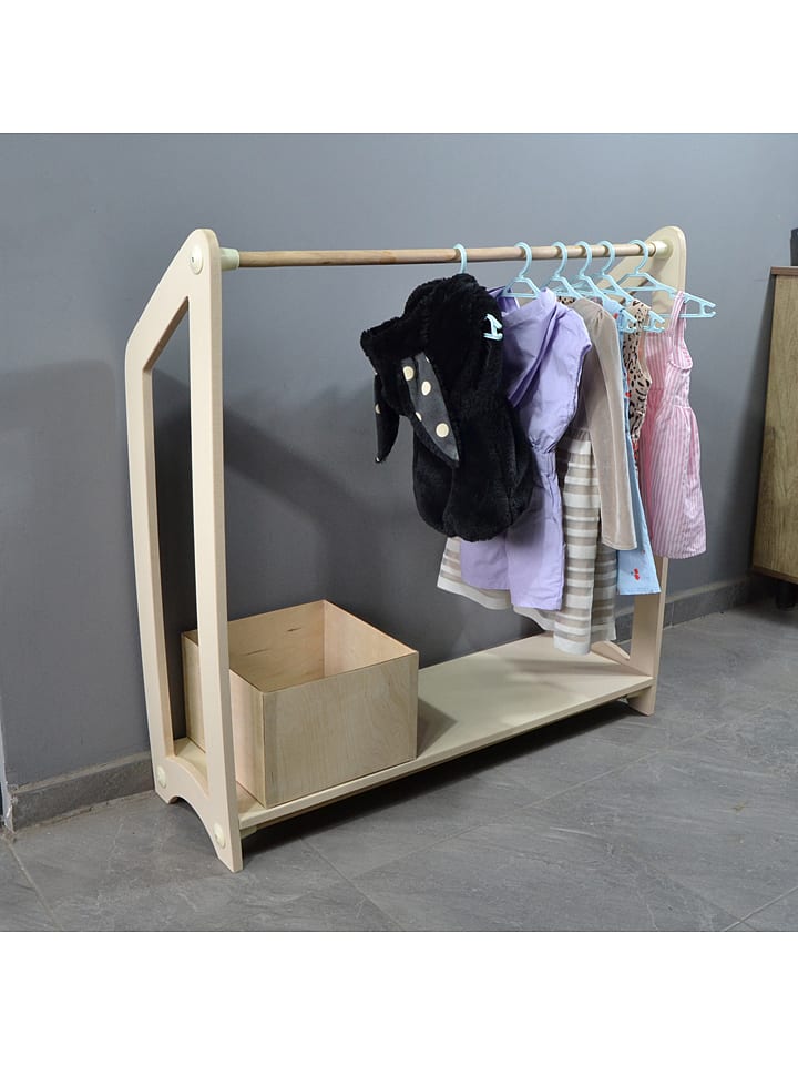 Woody Kids Wieszak w kolorze jasnobrązowym na ubrania - 100 x 100 x 30 cm rozmiar: onesize