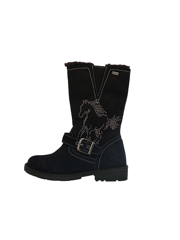 Lurchi Skórzane botki "Heidi" w kolorze czarnym rozmiar: 35