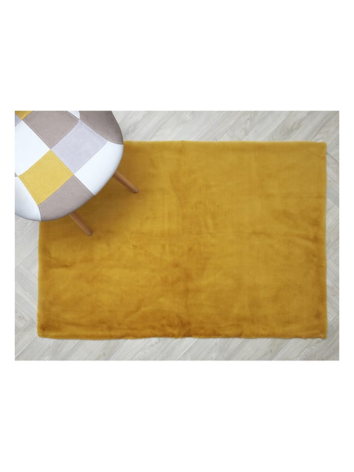 THE HOME DECO FACTORY Dywan w kolorze żółtym - 170 x 120 cm rozmiar: onesize