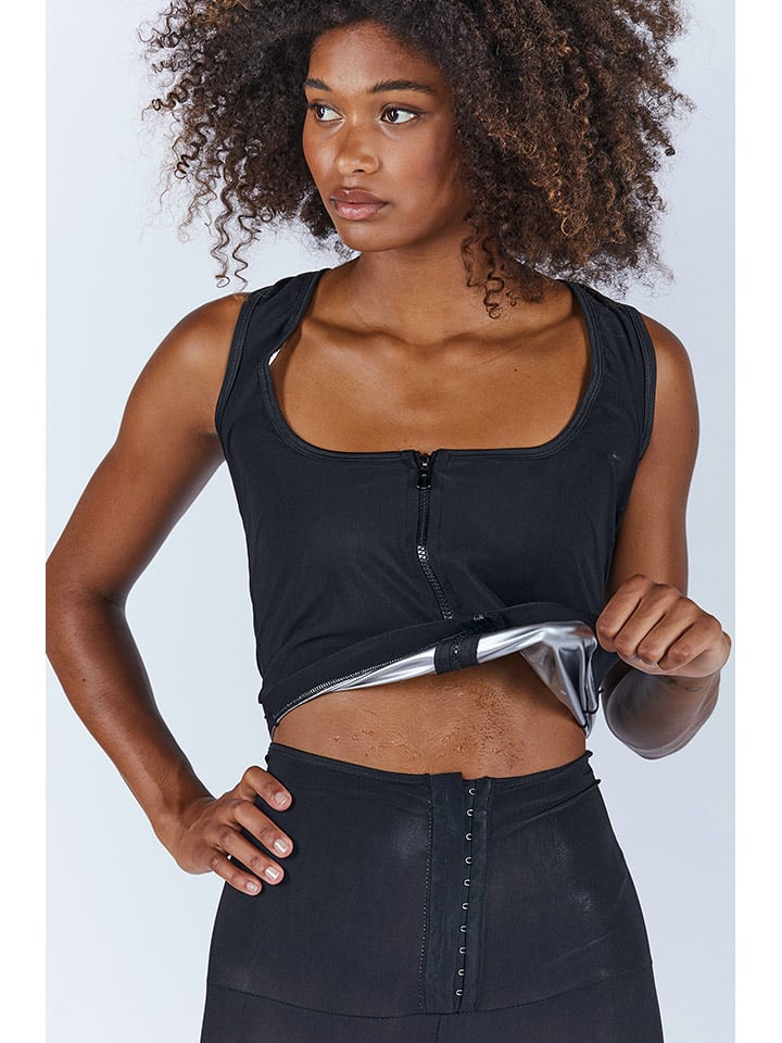 Onamaste Top sportowy w kolorze czarnym rozmiar: L/XL