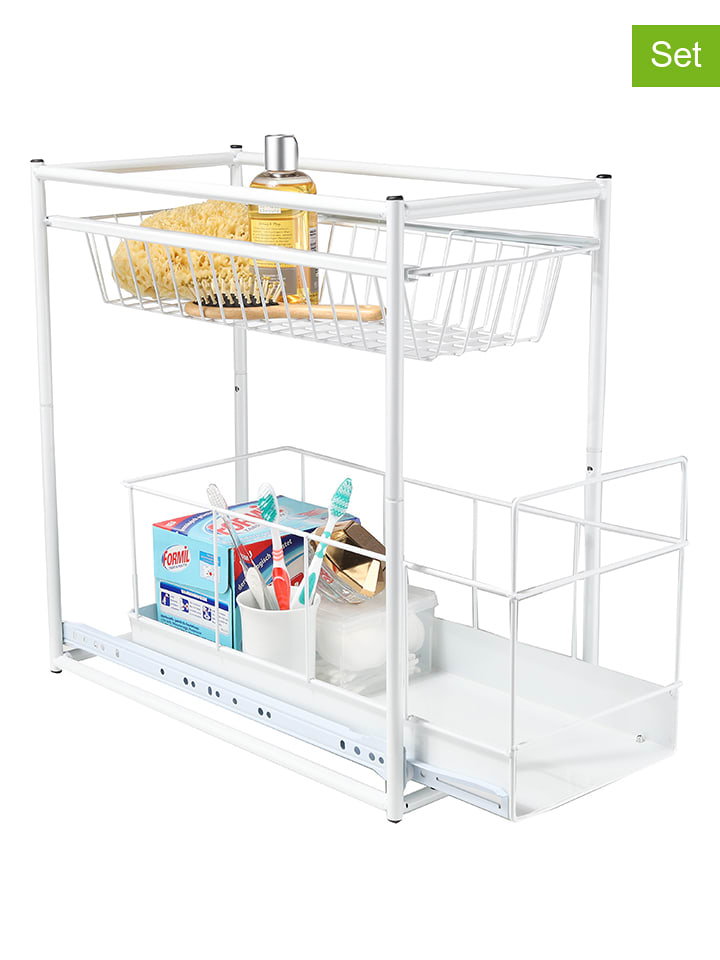 Chefware 2-częściowa szuflada w kolorze białym - 45 x 23 x 45 cm rozmiar: onesize